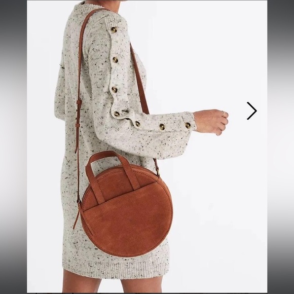 Madewell Donegal Button Sleeve Wool Blend Sweater Dress Beige Brown Size XS - Picture 14 of 14